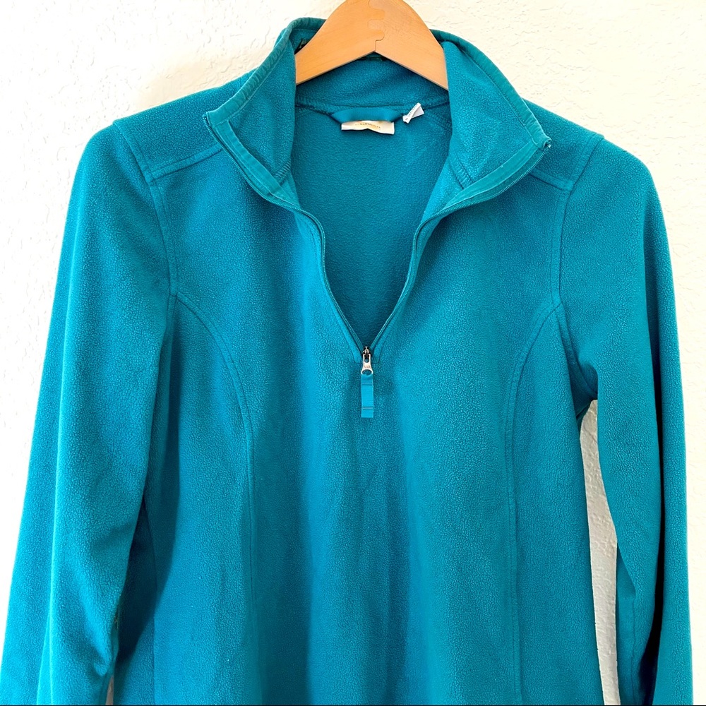 L.L Bean Teal fleece sweater